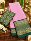 Mandana By Aab Mercerised Copper Silk Saree 